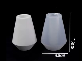 Molde silicona mini florero conico